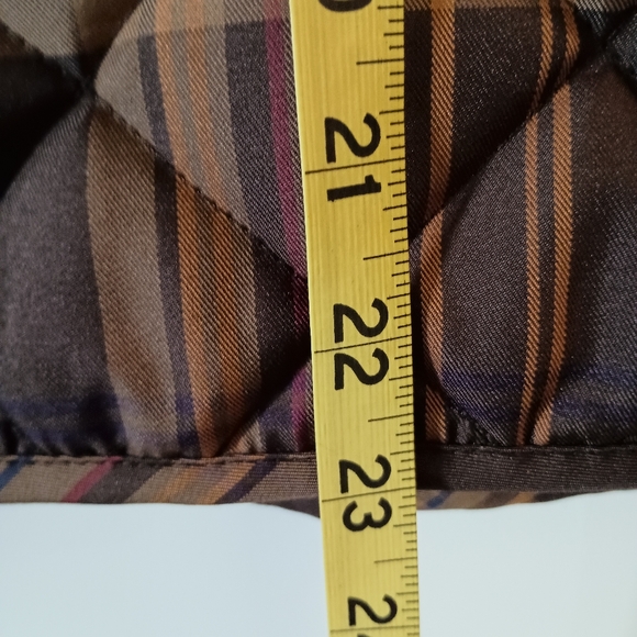 Lauren Quilted Plaid Vest Ladies L - Picture 12 of 12